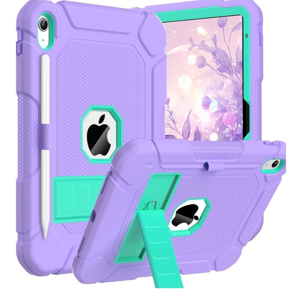 Protective Purple iPad 11 Case with Stand